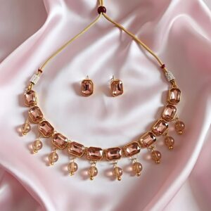 gulnaar ruby bloom necklace