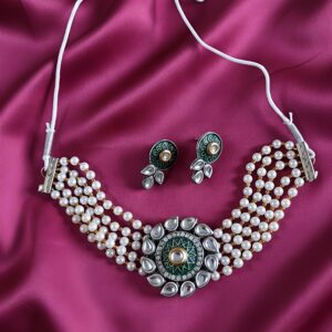 meher polki charm necklace